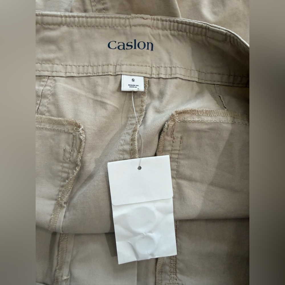 Caslon Khaki Casual Skirt - Picture 3 of 4